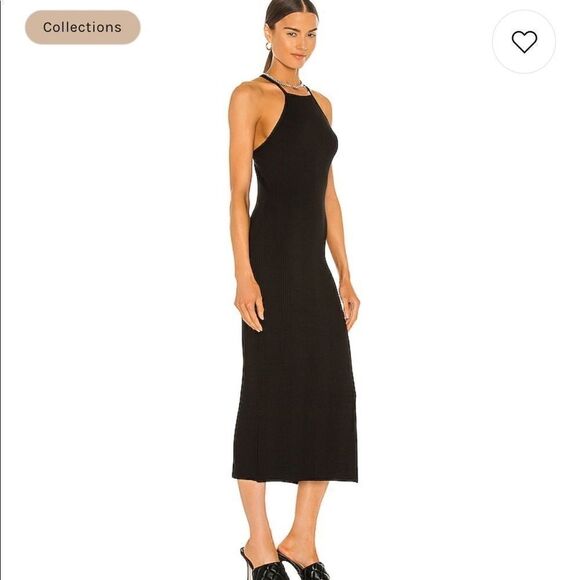 THE RANGE Framed Rib Tank Dress in Black - Picture 2 of 14